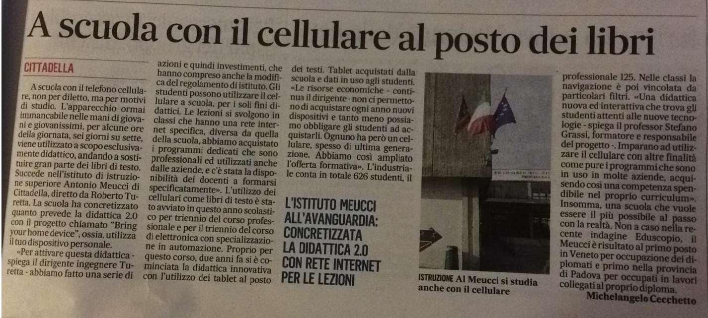 Articolo Gazzettino 30nov19