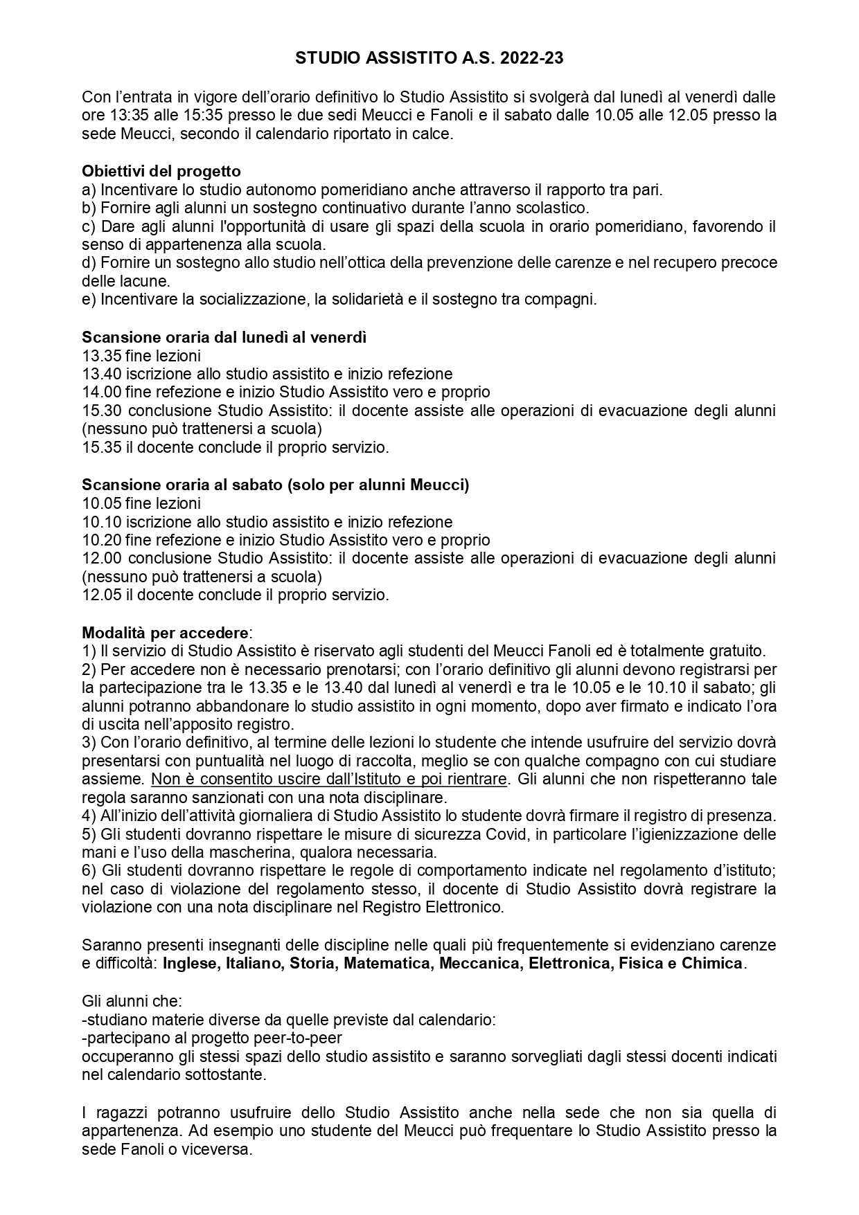 STUDIO ASSISTITO Modalità di partecipazione obiettivi e regolamento 1 page 0001